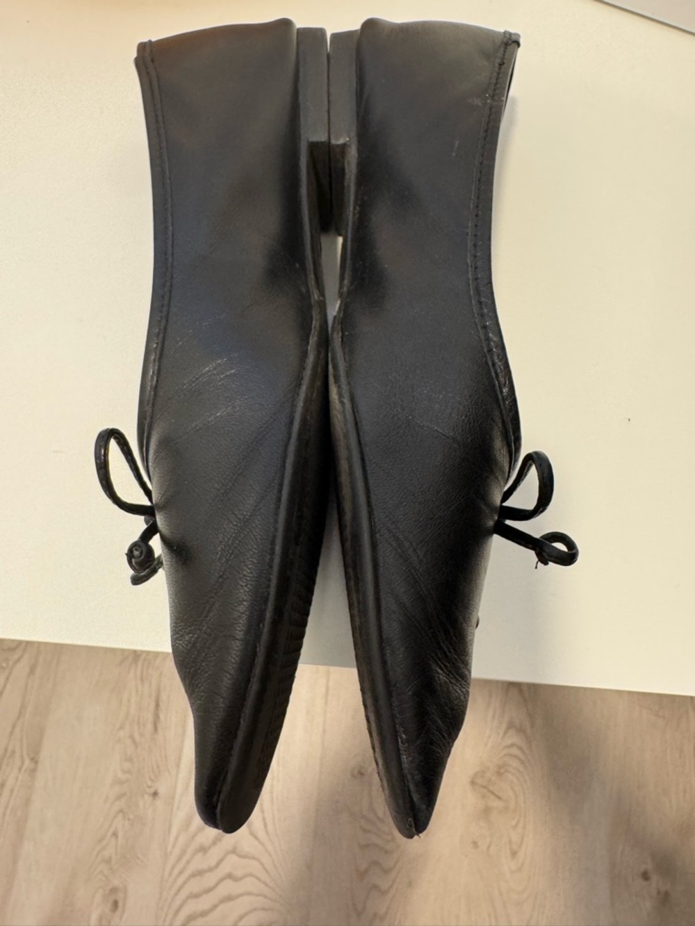 SCHUTZ ARISSA BLACK LEATHER BALLET FLAT size 8 - Picture 9 of 12